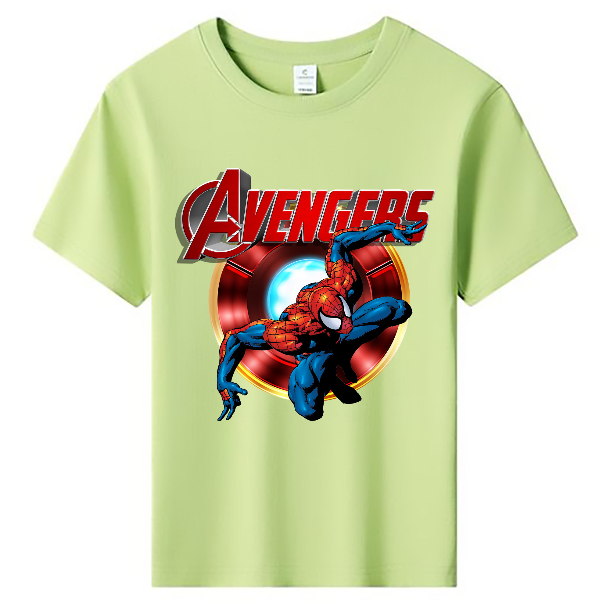 （画像用） Spider Man スパイダーマン 綿100％キッズTシャツ（フロントプリント）